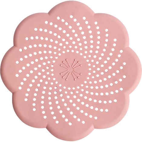 Couvercle De Drain - Filtre Anti Cheveux En Silicone - Pour Salle De Bain Cuisine Et Buanderie - 17 X 17 X 0 5 Cm - Jaune (1/5)