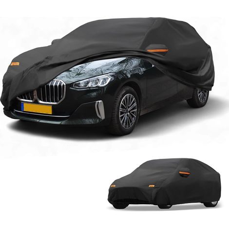 Housse De Voiture Imperméable pour Série 2 Active Tourer 1 Couleur Noir, Matériau 210D-PU, Dimensions 452x145x143cm, Toutes Saisons, Protection Soleil Et Pluie, Bandes Réfléchissantes (1/5)