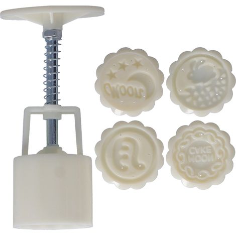 50g Keksform mit 4 runden Motiven zum Backen und Kochen (Mondform) (1/5)