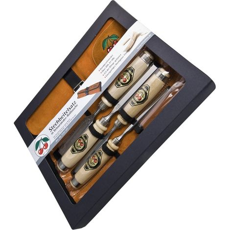 Ciseaux à bois 4 pièces pour bois dur – Coupe nette sans éclat – Coffret de rangement – 1151000 – Kirschen (1/2)