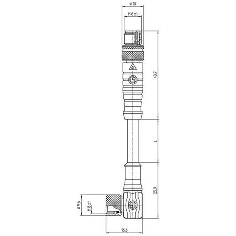 Câble de raccordement M8 Lutronic 0810 0805 04 301 5m 1063 5.00 m Nombre de pôles: 4 1 pc(s) (1/3)
