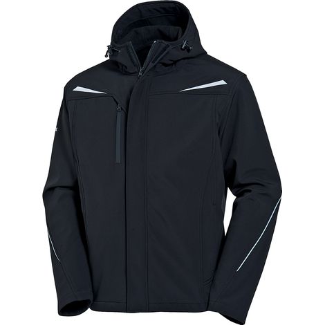 Uvex Synexxo Herren-Arbeitsjacke - Schwarze Männer-Softshelljacke - Sehr Atmungsaktiv: XL (1/5)