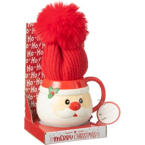 Tasse en Céramique & Bonnet "Père Noël" 30cm Multicolore (1/3)