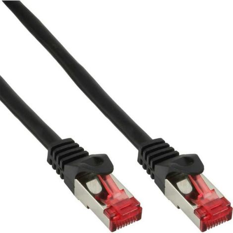 Cable Réseau Cat 6 - S FTP PiMf - 250 MHz - 10 M - RJ45 - CCA - PVC Noir
