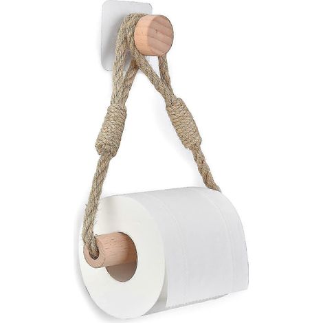 Porte-papier toilette mural, porte-essuie-tout, accessoire rétro pour rouleau de papier toilette (1/5)