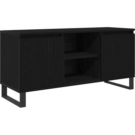 Maison Exclusive - Meuble TV Chêne noir 104 x 35 x 50 cm Bois d'ingénierie