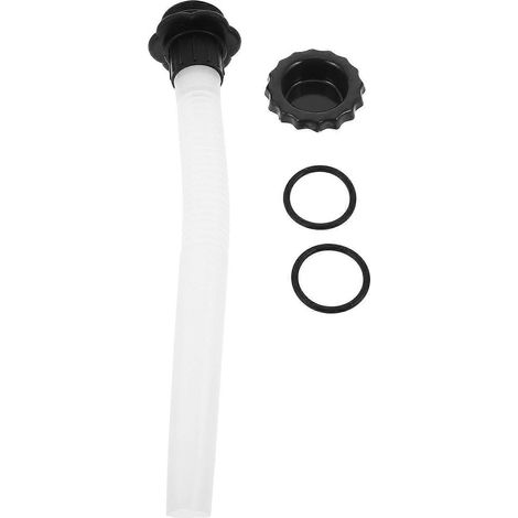 Bec verseur de rechange pour bidon d'essence : buse de 26,9 cm (10,6 pouces) avec bouchon fileté et joint pour fûts d'huile et réservoirs de carburant - étanche et facile à verser (1/5)