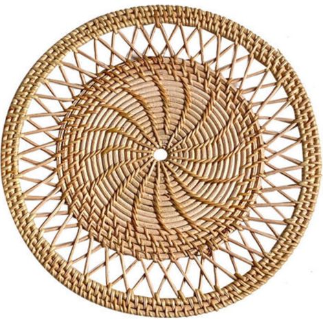 Rideau/décoration murale en rotin tressé à la main. Convient pour le salon, la véranda et la maison. 30 cm. (1/2)