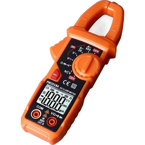 Pince multimètre numérique de haute précision avec écran rétroéclairé et lampe torche LED (1/5)