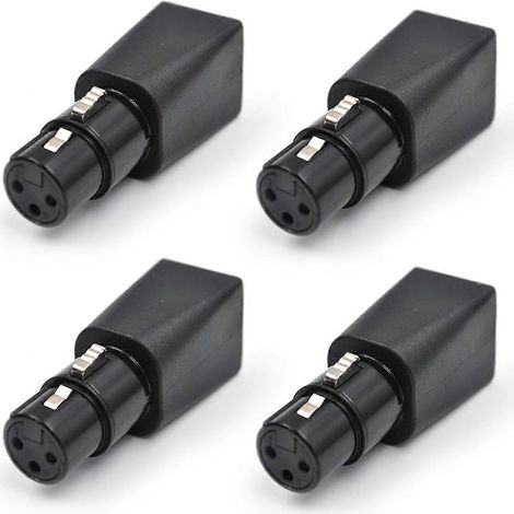 Adaptateur Ethernet RJ45 vers XLR femelle 3 broches -- (1/5)