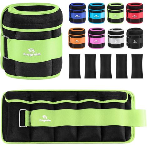 Poids Cheville Ajustables, Poids Poignet, 1-1,5/2/3/4/5/6/8/10 KG par Paire (1/5)