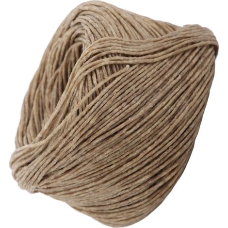 Mèche en fibre de cire d'abeille naturelle pour bougies parfumées, 60 mètres (foncée) (1/5)