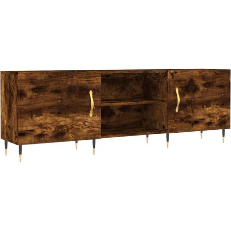 Maison Exclusive - TV-Schrank Räuchereiche 150x30x50 cm Holzwerks (1/5)
