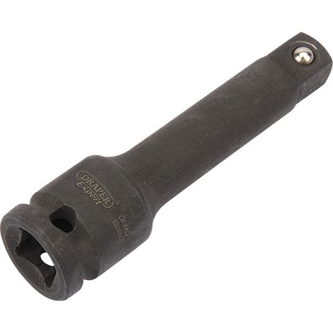 Draper 1/4" Drive 50mm Impact Extension Bar with Spring-Loaded Mechanism, Hardened and Tempered for Durability (Model 07012) (1/5)