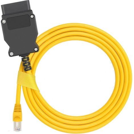 Câble ENET OBD2 2 m pour BMW séries F/G, adaptateur RJ45, codage et diagnostic Ethernet rapide (1/5)