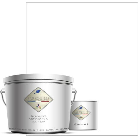 Peinture résine époxy 2,5L MAT 25m² Blanc  Titanium