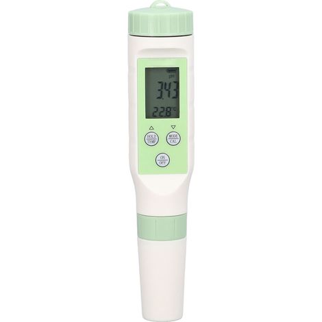 3-in-1 Wasserqualitätstester, TDS PH-Temperaturmessgerät, hohe Genauigkeit, hintergrundbeleuchtetes Display, PH-Messgerät, Wasserqualitätstester für Pool