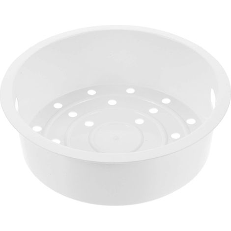 Cuiseur vapeur domestique, cuiseur vapeur multifonction avec panier vapeur (3L)-18.80X18.80X6.00CM-White