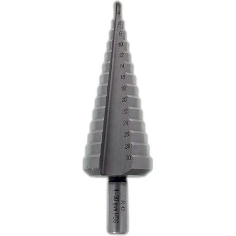FORET ETAGE ACIER METAL DIAMETRE 6-30 ETAGE TOUS LES 2 MM - 808.000.630 - LEMAN (1/5)