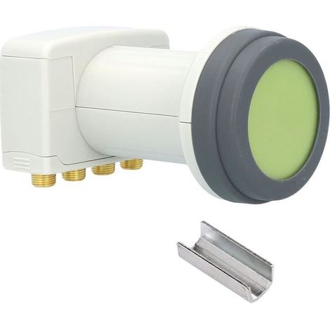 LNB - GSS - Helios Quad - 4 récepteurs - Protection intempéries - Technologie 8K/4K/Full HD
