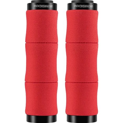 Puños para bicicleta, diseño con unión de bambú, comodidad con absorción de impactos, LKZJ013 (1/2)