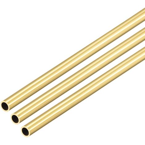 Round Brass Tube 300 mm Long 4 mm OD 0.5 mm Wall Thickness 3 (1/4)