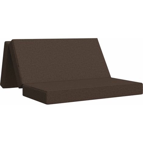 Foldable Sofa Bed 120 x 67 x 45 cm Taupe vidaXL