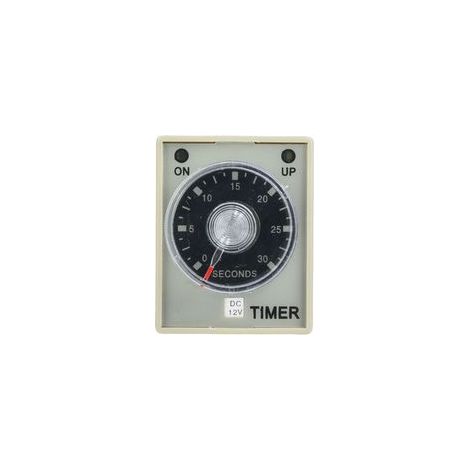 Relais temporisé 30S, minuterie à 8 broches, Rail Din de 35mm pour système d'automatisation industrielle, DC12V (1/5)