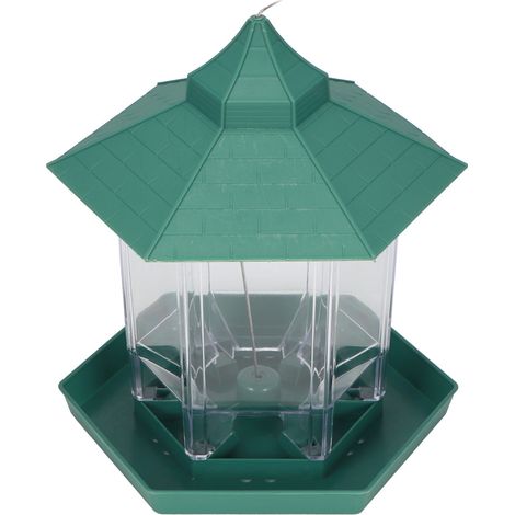 Wasserdichte, transparente Vogelfutterstation zum Aufhängen, Futterzubehör für den Garten im Freien (1/5)