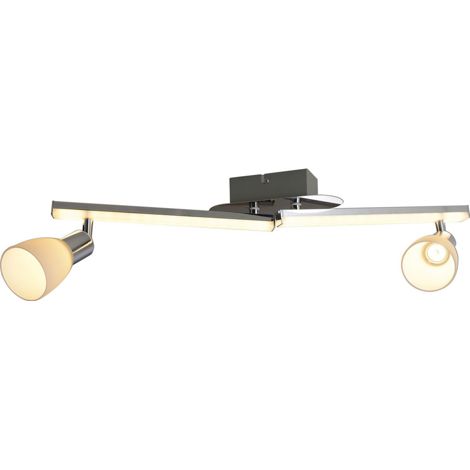 Naeve IBIZA Plafonnier double spot LED 61 cm chromé 3000 K