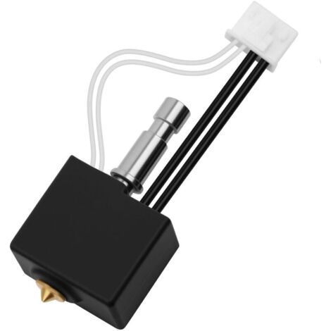 BUNTHAUS L'extrémité chaude Kobra S1 (remplacement, non originale) est livrée avec une buse en laiton de 0,4 mm, un ensemble de fils de thermistance de bloc chauffant et un manchon en silicone