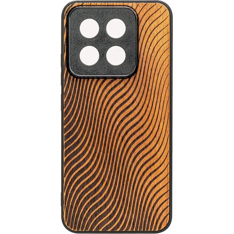 Bewood Holzetui für Xiaomi 14T Pro WAVES MERBAU (1/2)