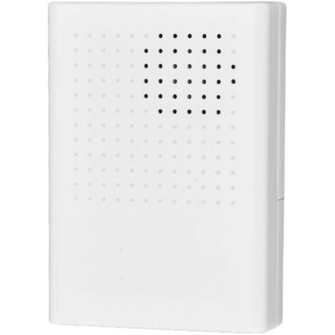 Sonnette électronique filaire 12V, avec un son « ding-dong », 90dB, blanche, adaptée au contrôle d'accès dans les hôtels et les maisons (1/5)
