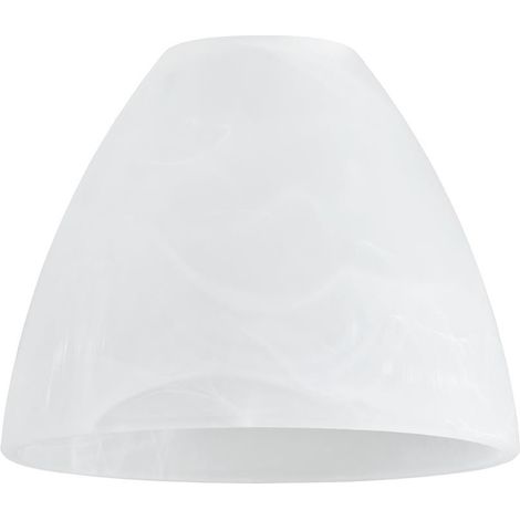 Pantalla para lámparas de cristal, copa blanca, E27 ALABASTER Alfa (1/3)