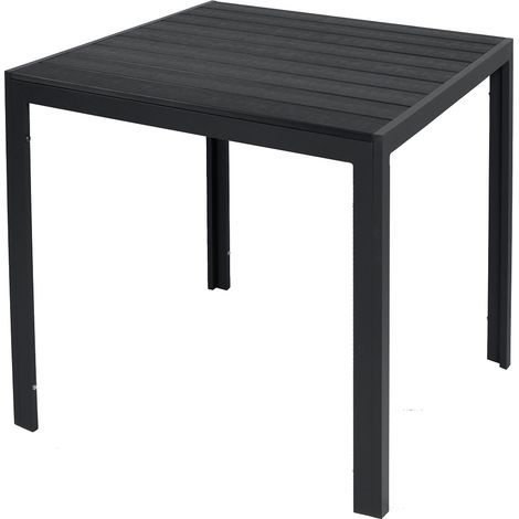 Alu Polywood Gartentisch anthrazit/schwarz 90x90x74cm-M691922 / MC372219 (1/3)