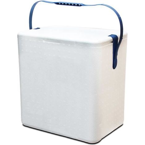 Glacière,réfrigérateur,refroidisseur en polystyrène, capacité 27 L - Longueur 38 x Profondeur 26 x Hauteur 41 cm-JUANIO (1/4)
