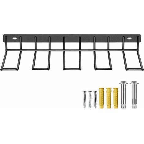 Simplicity Drill Storage Wall-Mounted Iron Drill Bit Holder Power Tool Storage Garage Storage Rack, Single-Layer Storage Rack (1/5)
