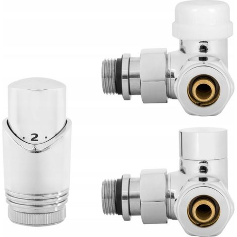THERMOSTATISCHES AXIALVENTIL CHROM RECHTS PEX CU (1/2)