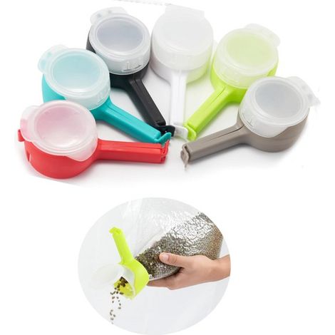 Clip di chiusura Shake-lock, clip di chiusura per sacchetti, clip di chiusura, clip per la freschezza, clip per sacchetti alimentari, articoli alimentari riutilizzabili (1/5)