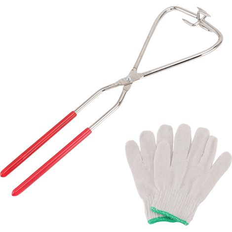 Pinzas para sumergir, herramienta de cerámica para bricolaje con mango de plástico, pinzas para esculpir cerámica de acero inoxidable de 360 grados para manualidades (1/5)