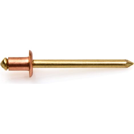 Rivet TRS cuivre tige laiton 3.8X8 (1/2)