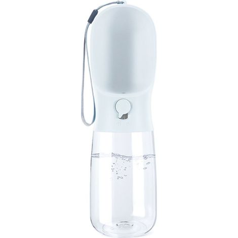 Bouteille d'eau pour chien, bouteille d'eau de voyage portable pour promener le chien, fontaine à boire extérieure multifonctionnelle pour chiens et chats (1/4)