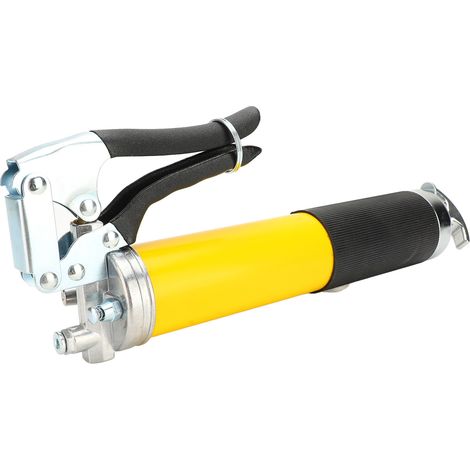 Pistolet graisseur manuel haute pression à main ergonomique outil quincaillerie entretien mécanique jaune (1/5)