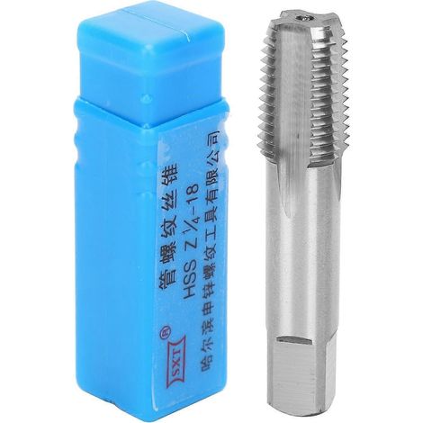 Gewindebohrer HSS Z 1/4‑18 Hochharte Hardware-Reparaturhandbuch Werkzeuge Industriebedarf