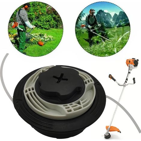 Tête de coupe-bordures pour tondeuses Stihl FSE60, FSE71, FSE81, FS38, FS40, FS45, FS46 et FS50. Accessoires pour tondeuses à gazon. Tête AquaForge. (1/5)