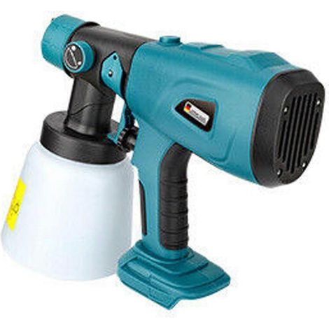 Pistolet à peinture électrique 800 ml pour batterie Makita 18 V, sans fil et réglable (réf. 2024)