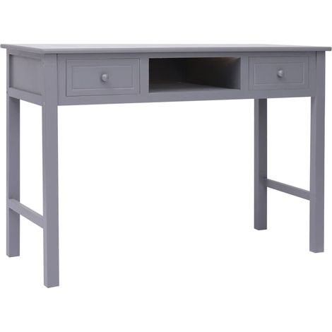 Maison Exclusive - Schreibtisch Grau 110×45×76 cm Holz (1/5)