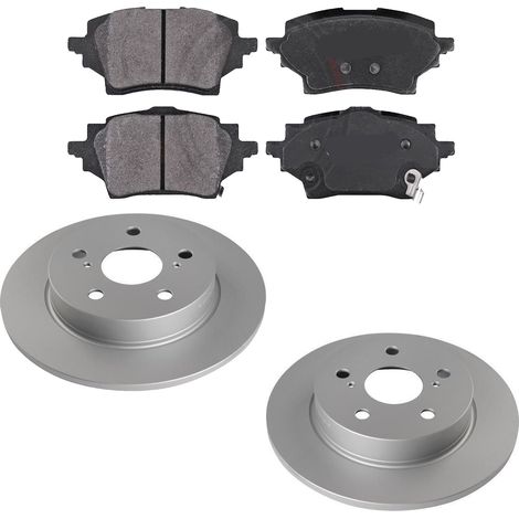 KIT FRENI POSTERIORI compatibile con TOYOTA COROLLA STATION WAGON (E21) - DISCHI + PASTIGLIE OEM: P 83 178 / 18791 /SOSTITUZIONE DIRETTA/BASSA POLVERE/SILENZIOSO (1/5)