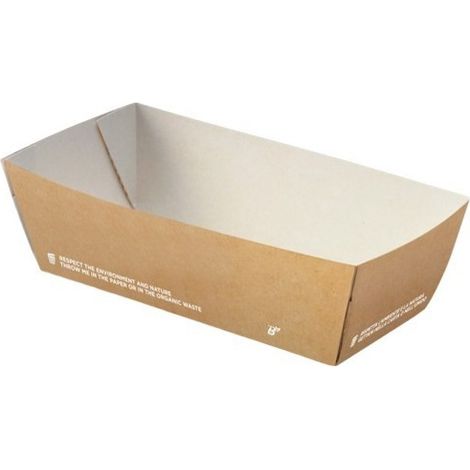 Lot de 50 Plateaux Bio pour Friture Large - SDG