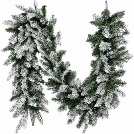 Guirlande de Noël artificielle enneigée 180 cm - Frosted - Little Grove (1/3)